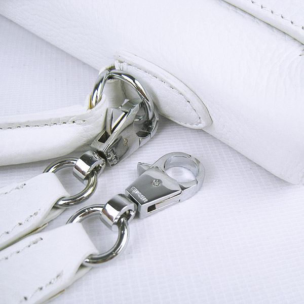 High Quality Hermes Kelly 35CM Togo Leather Bag White 6308